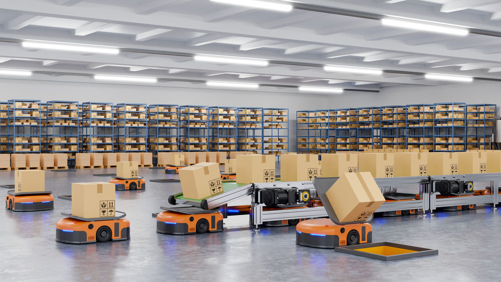Robots,Efficiently,Sorting,Hundreds,Of,Parcels,Per,Hour(automated,Guided,Vehicle)